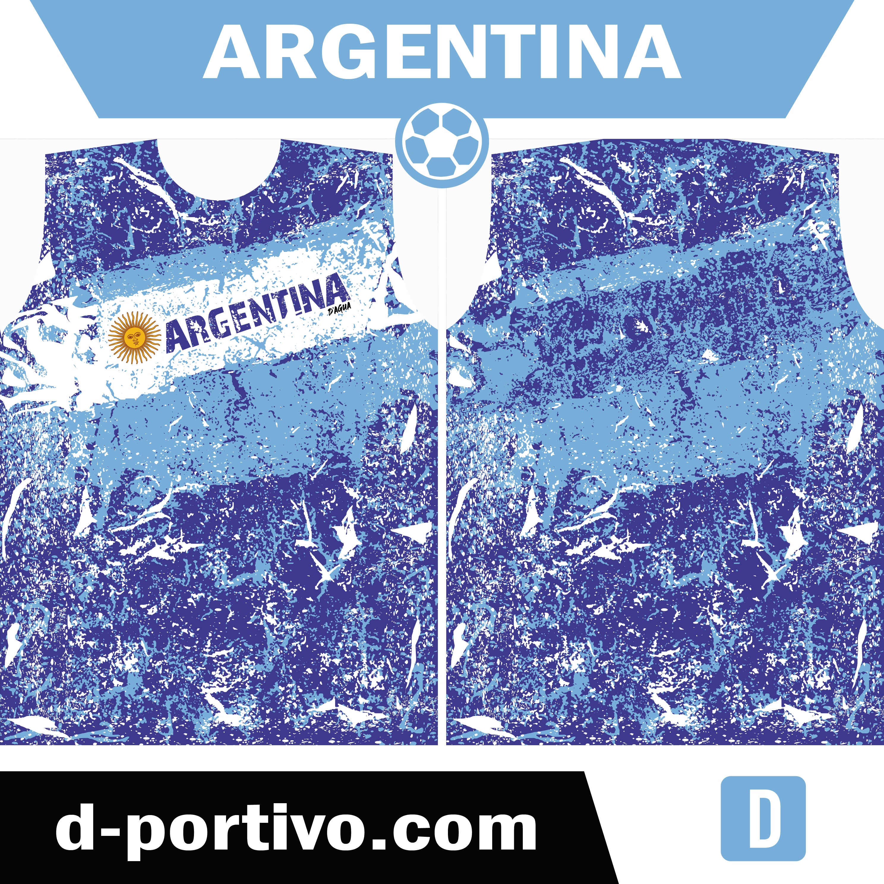 Camiseta Argentina D agua