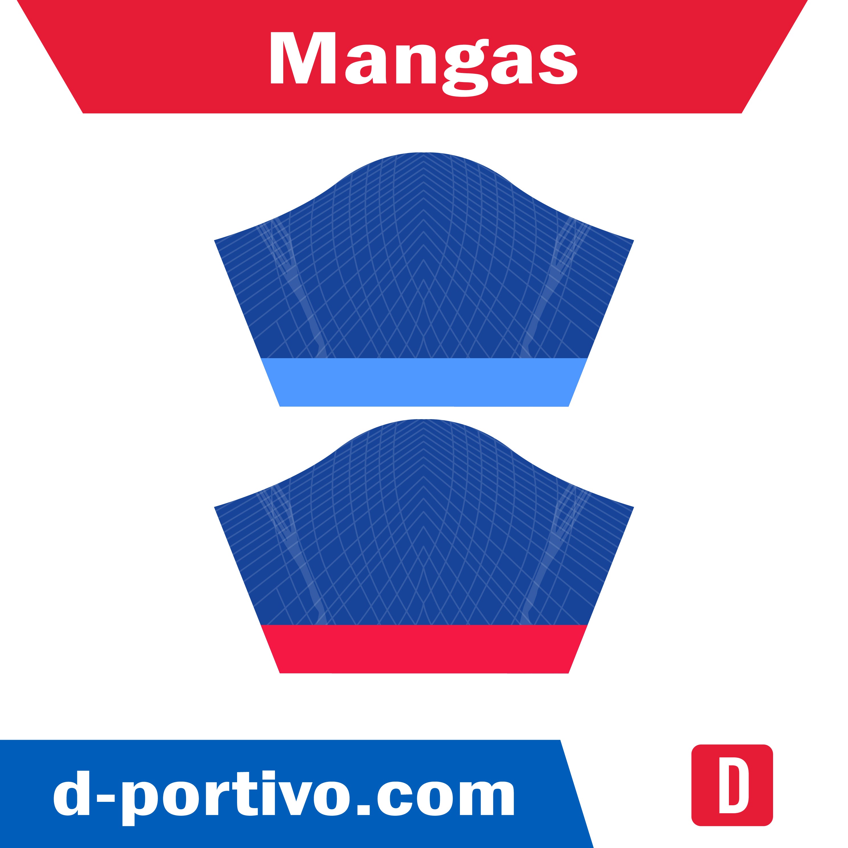 Camiseta Barcelona Arte Azul con Rojo y turquesa