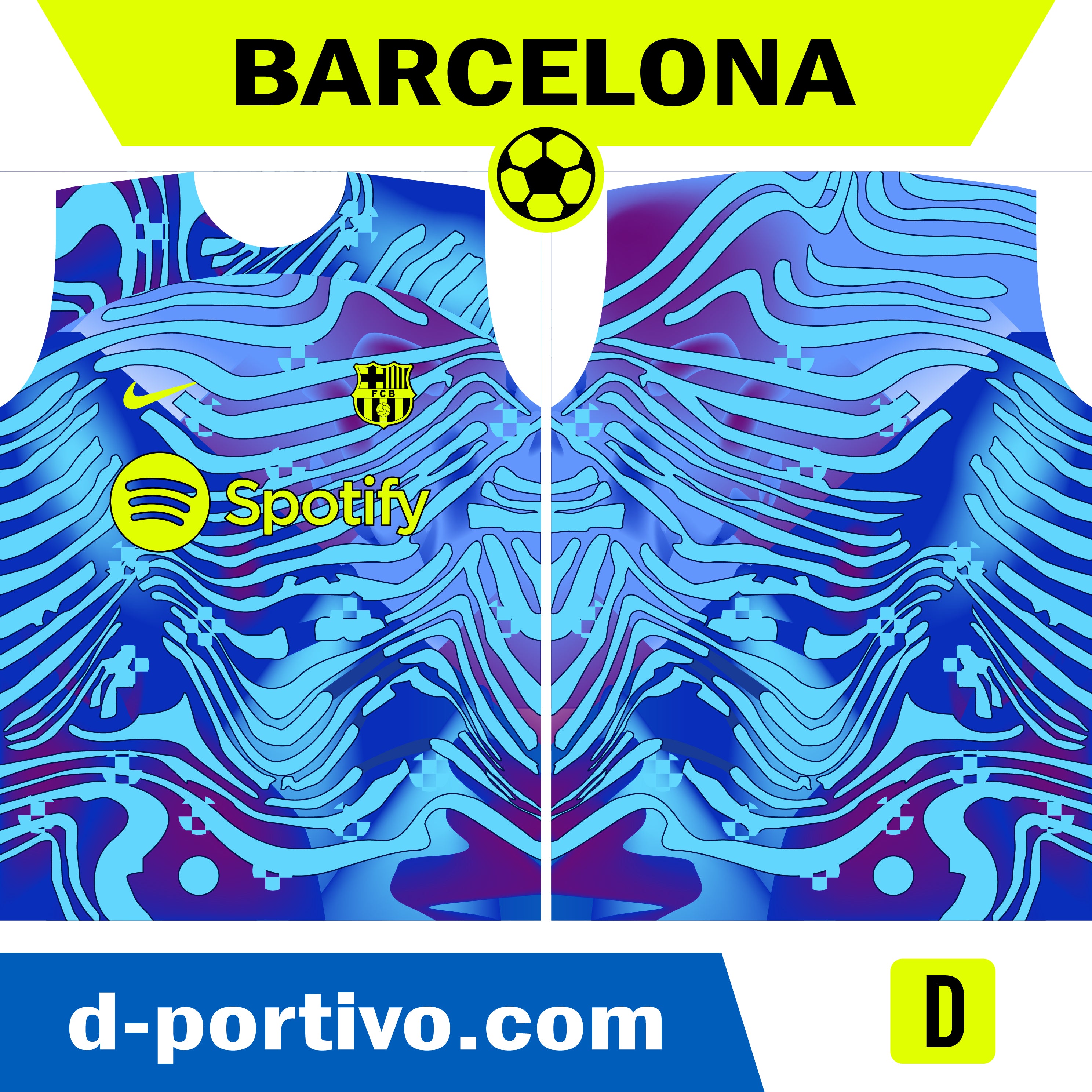 Camiseta Barcelona Mujeres Tik Tok Psicodelica