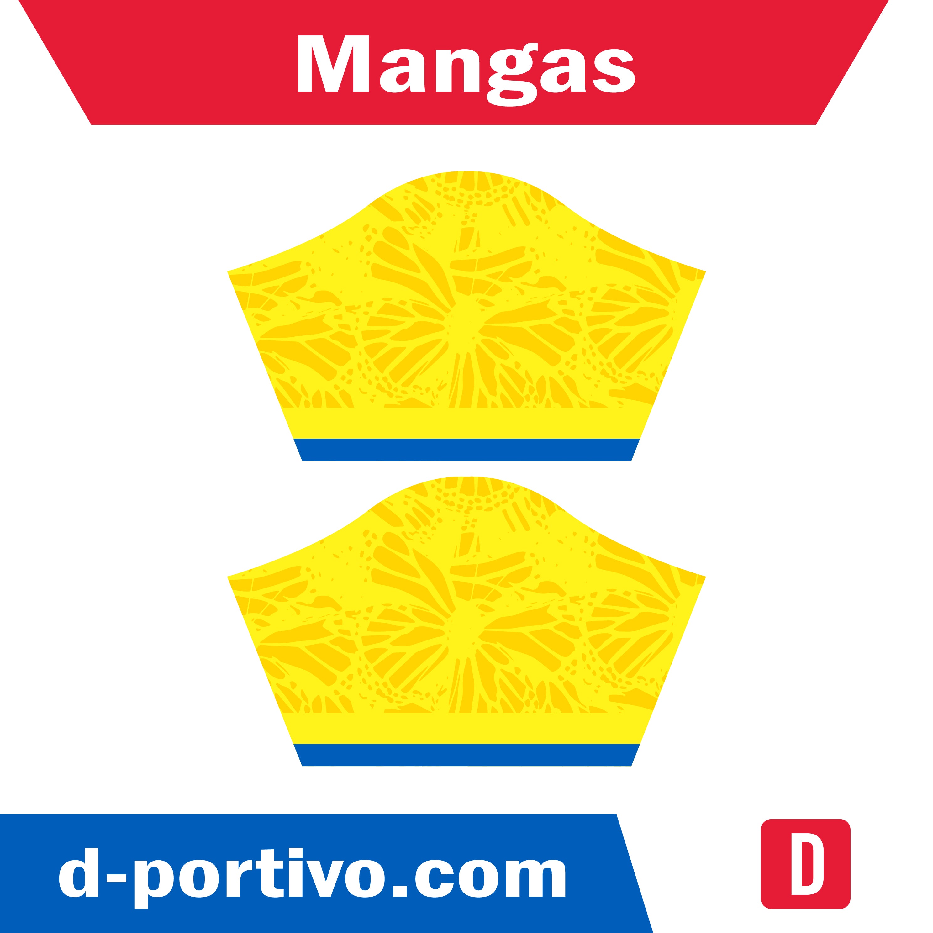 Camiseta Colombia 2025-2026 amarilla con azul y rojo