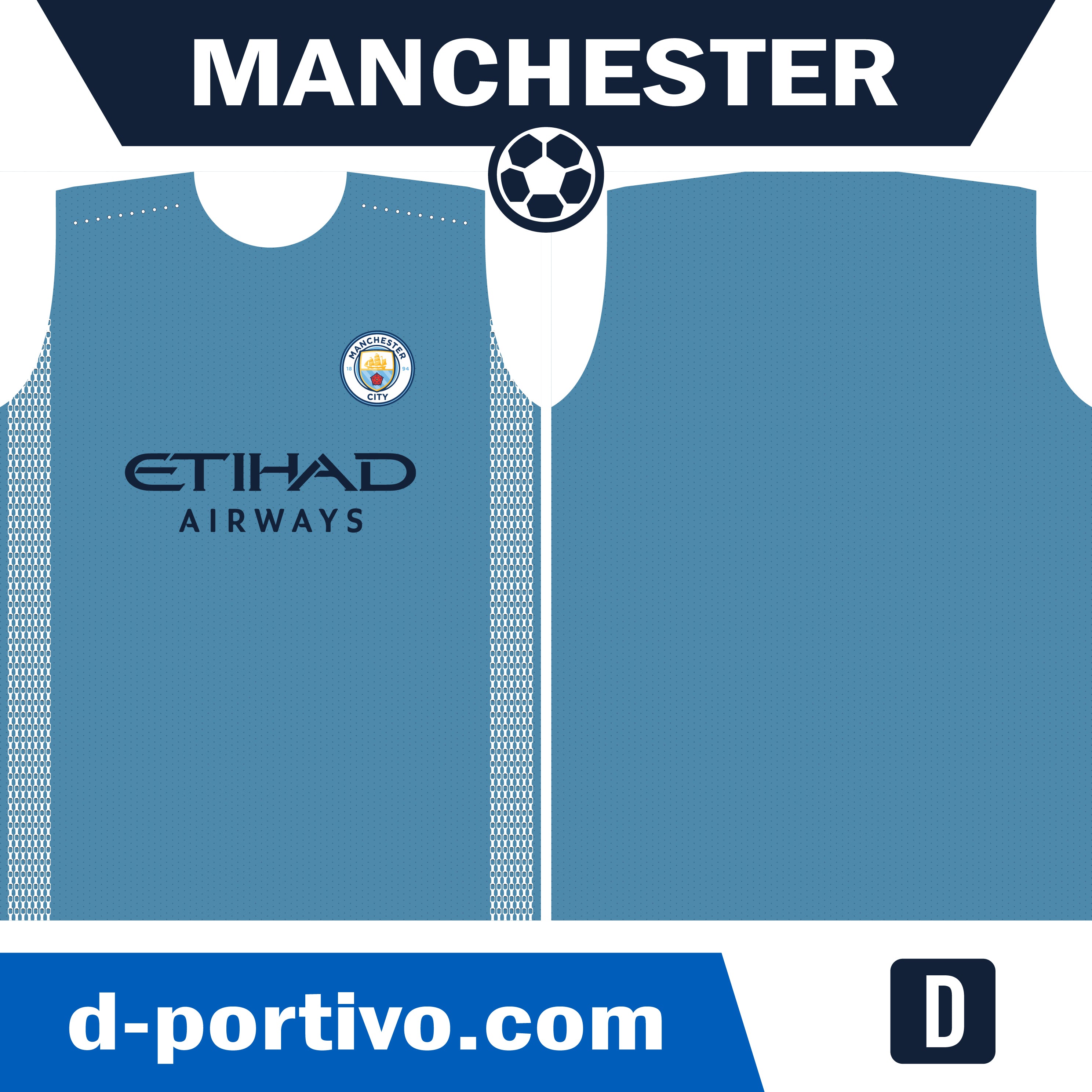 Camiseta Manchester City Celes con Blanco