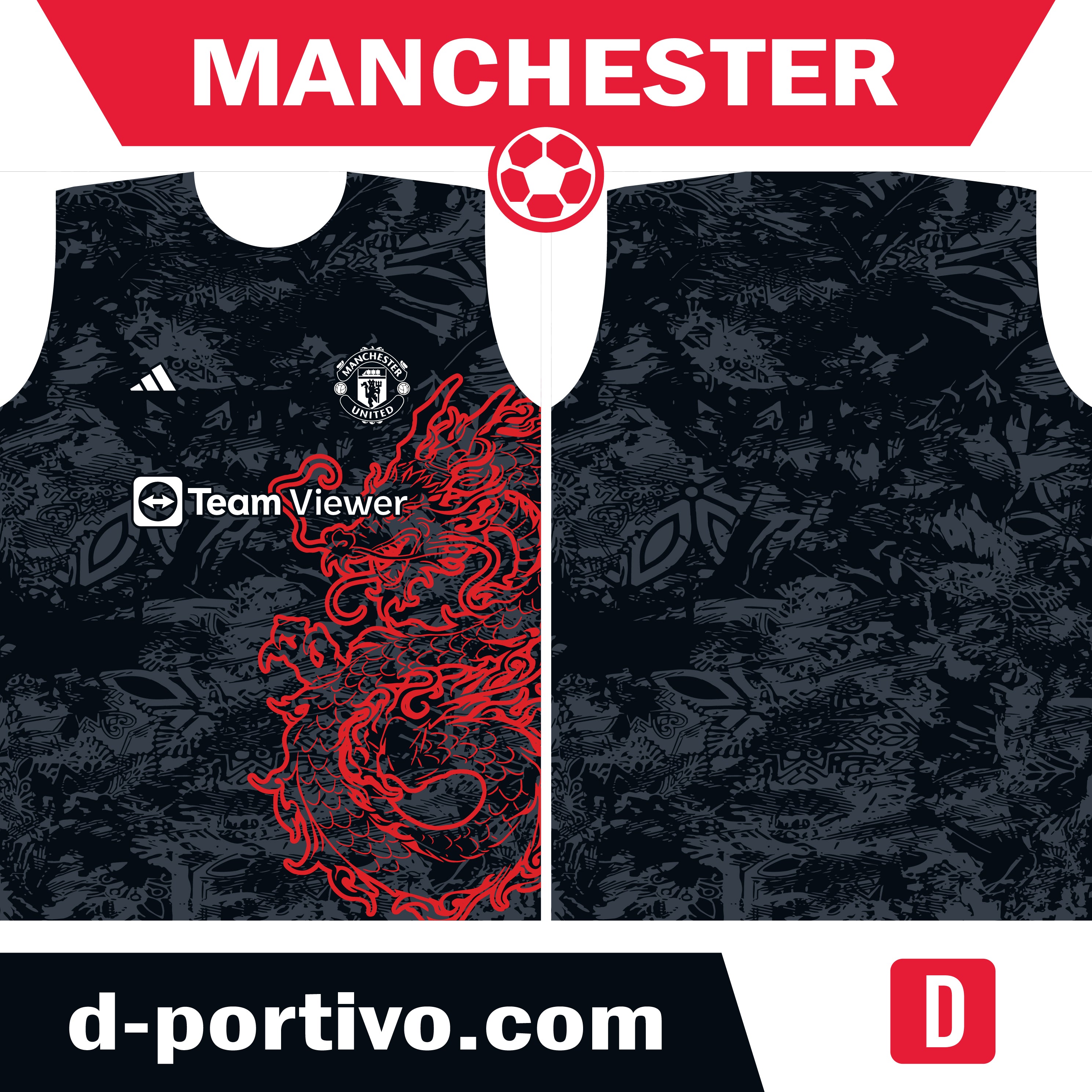 Camiseta Manchester United 2021 dragones