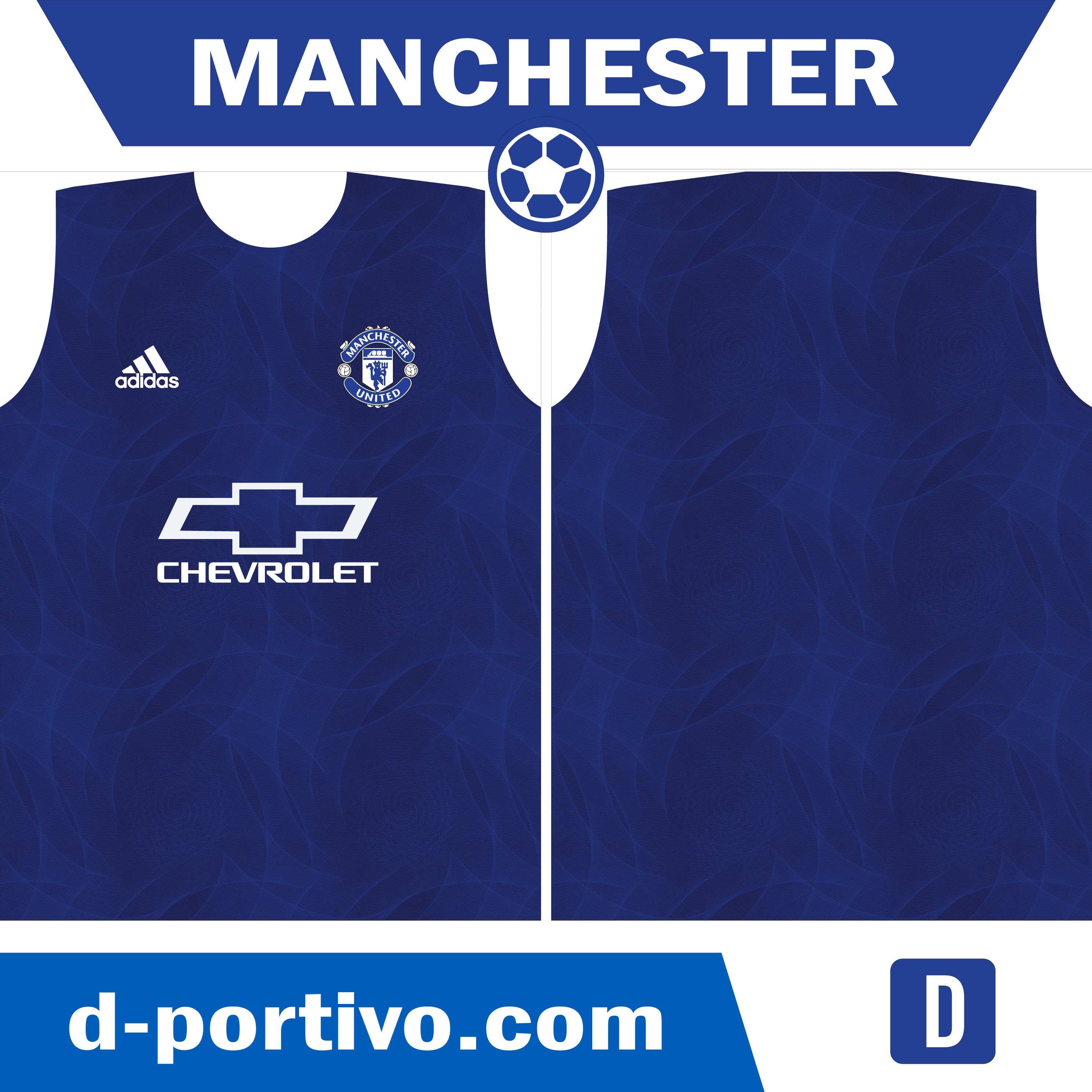 Camiseta Manchester United azul