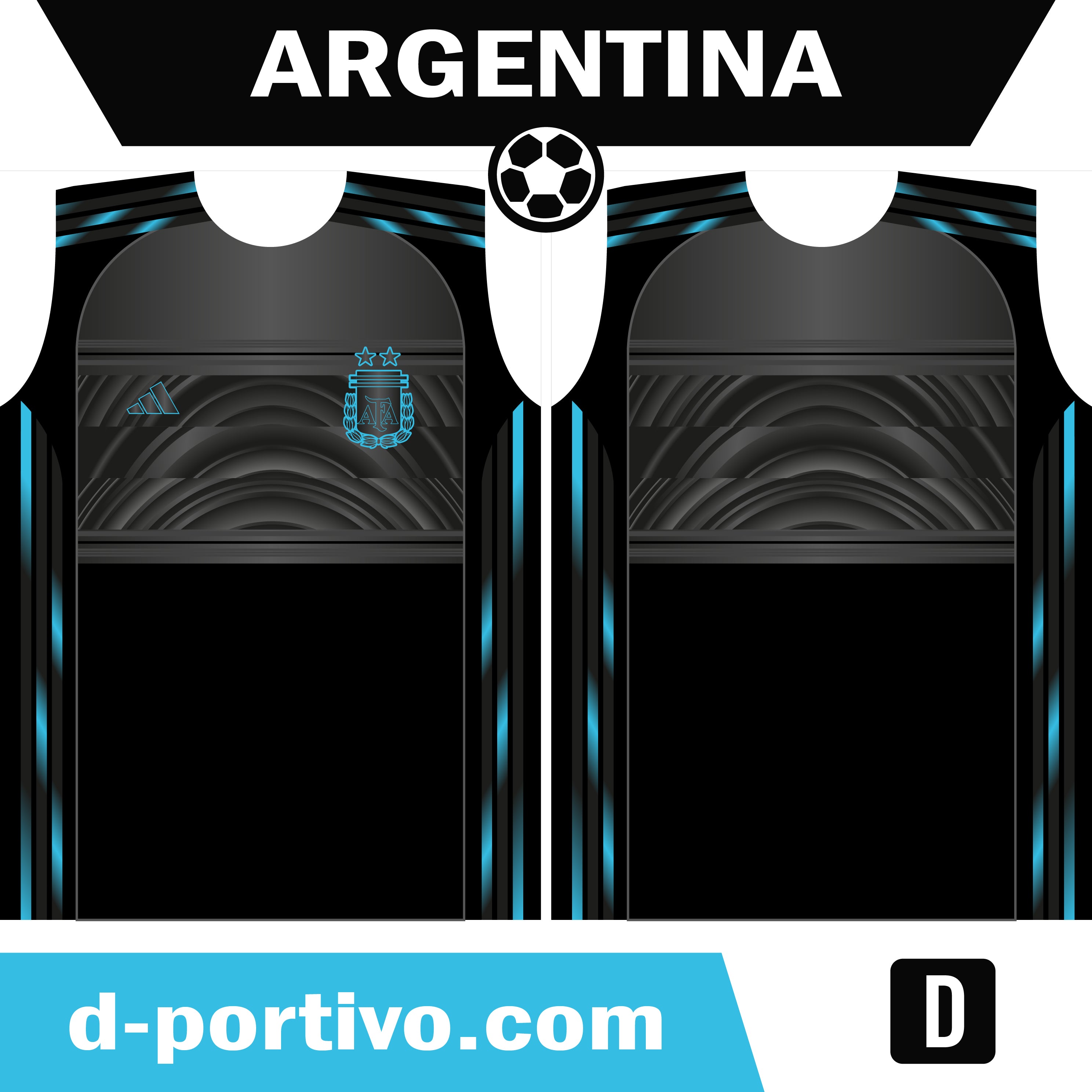 camiseta Argentina futurista
